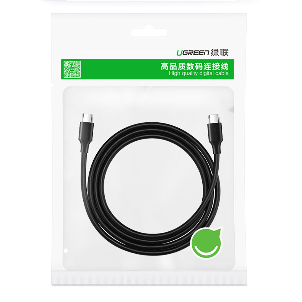 Dátový a nabíjací kábel USB-C - USB-C UGREEN US286, 60W, 1.5m, čierny