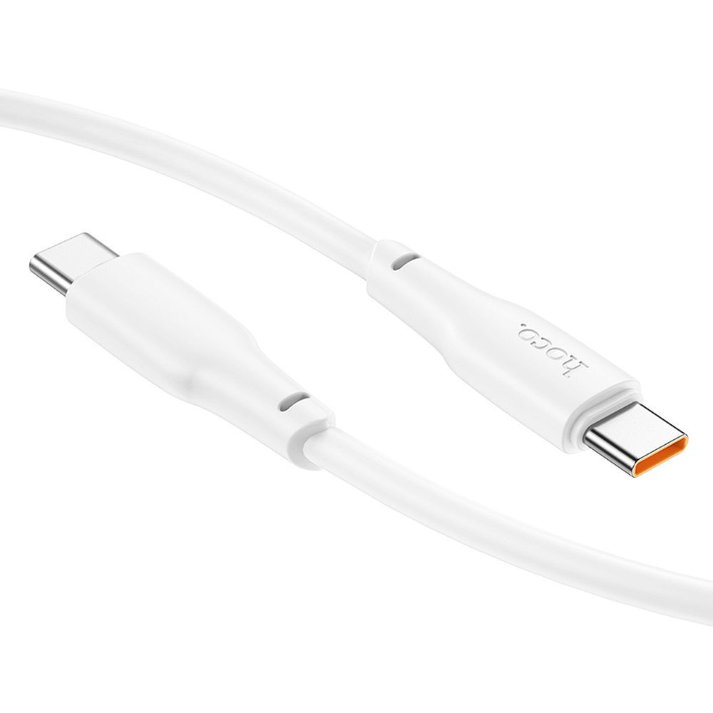 Dátový a nabíjací kábel USB-C - USB-C HOCO X93 USB-C, 100 W, 2 m, biely