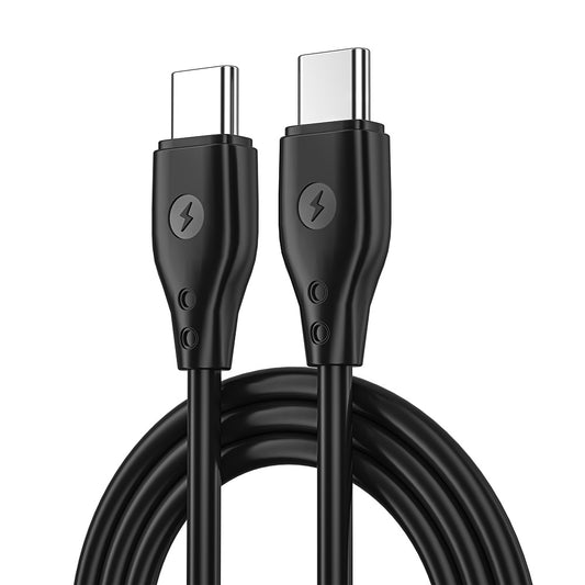 Dátový a nabíjací kábel USB-C - USB-C WiWu Wi-C002, 67 W, 1 m, čierny