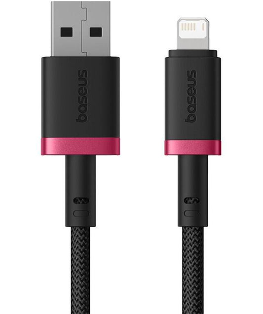 Dátový a nabíjací kábel USB-A - Lightning Baseus Dura Series, 18W, 2m, Červený P10377801U01-03