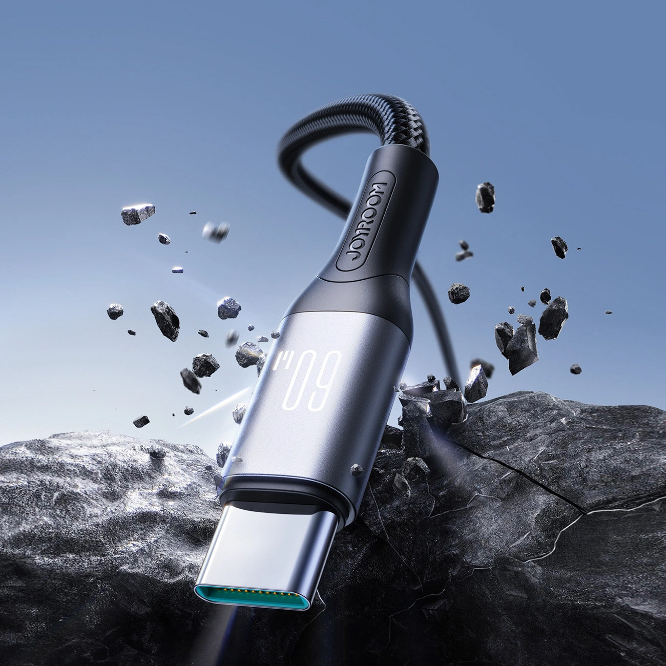 Dátový a nabíjací kábel USB-C - USB-C Joyroom S-A28 Flash, 60W, 1m, čierny
