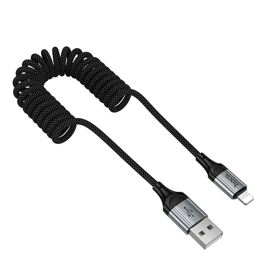 USB-A to Lightning Data and Charging Cable HOCO X121, 27W, 1.5m, Black