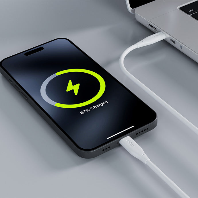 Dátový a nabíjací kábel USB-C - USB-C Allity. AUC-02, 100W, 2m, Biela