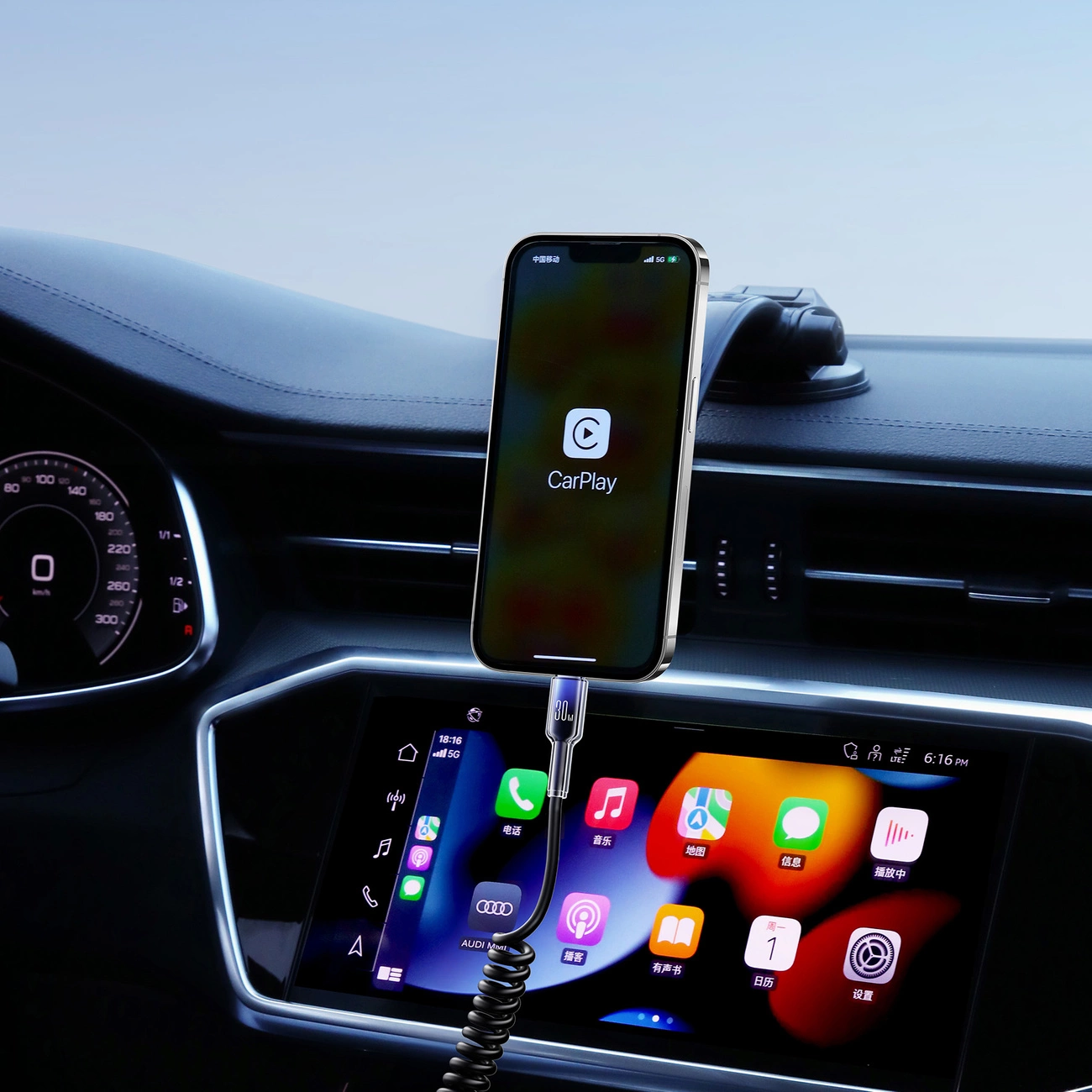 Dátový a nabíjací kábel USB-C - Lightning Joyroom S-A43 Crystal, 30W, 1.5m, čierny