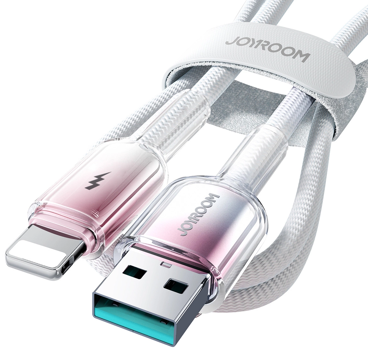 Dátový a nabíjací kábel USB-A - Lightning Joyroom S-A42, 18W, 1,2 m, biely
