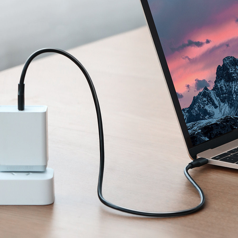 Dátový a nabíjací kábel USB-C - USB-C UGREEN US286, 60W, 1m, čierny