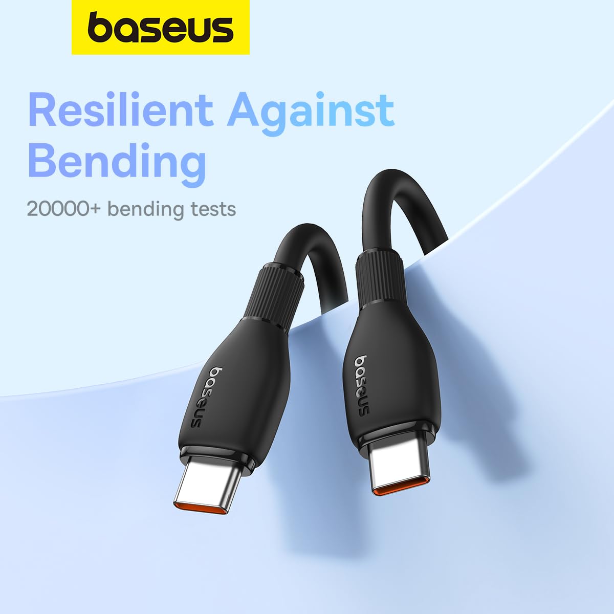 Dátový a nabíjací kábel USB-C - USB-C Baseus Pudding, 100W, 2m, Čierny P10355702111-01