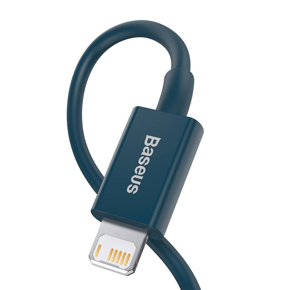 Dátový a nabíjací kábel USB-A - Lightning Baseus Superior Series, 20 W, 1 m, modrý CALYS-A03