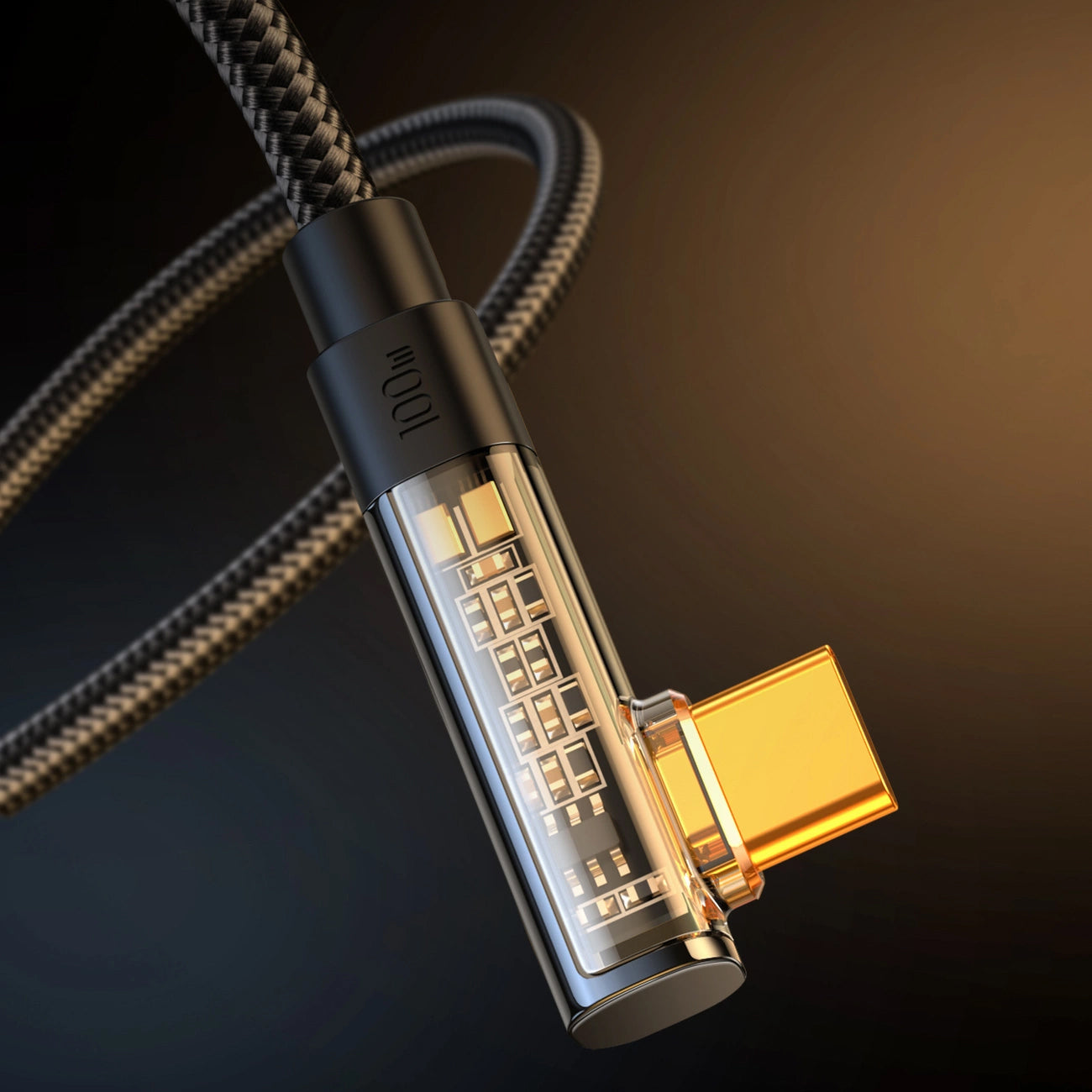 Dátový a nabíjací kábel USB-C - USB-C Joyroom S-A6 Angled, 100W, 1.2m, čierny