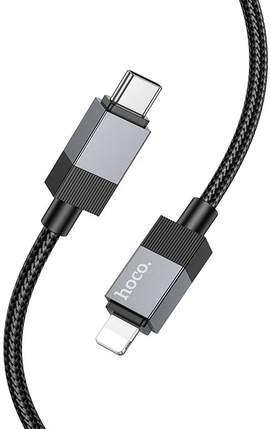 Dátový a nabíjací kábel USB-C - Lightning HOCO X110, 27W, 1m, Čierny