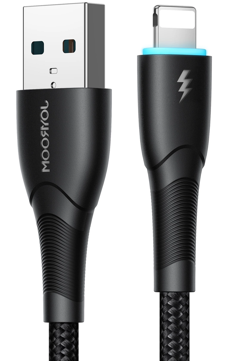 Dátový a nabíjací kábel USB-A – Lightning Joyroom SA32-AL3, 18 W, 1 m, čierny