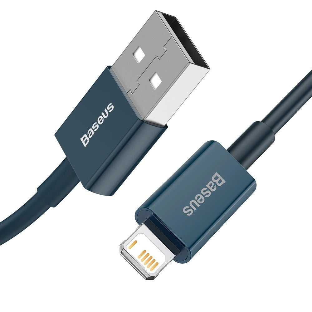 Dátový a nabíjací kábel USB-A - Lightning Baseus Superior Series, 20 W, 1 m, modrý CALYS-A03