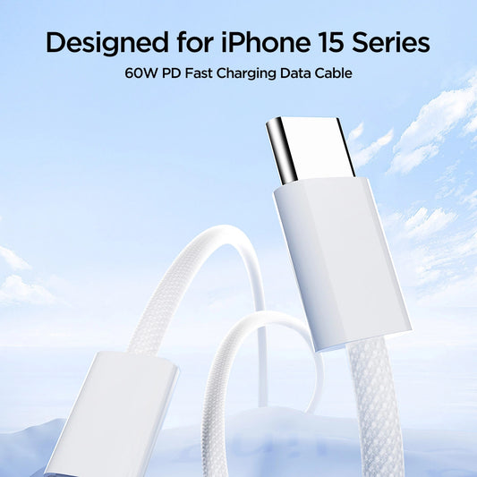 Dátový a nabíjací kábel USB-C - USB-C Joyroom S-A45, 60 W, 1 m, biely