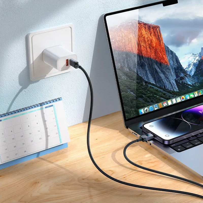 Dátový a nabíjací kábel USB-C - Lightning HOCO X118 Display, 27W, 1m, čierny