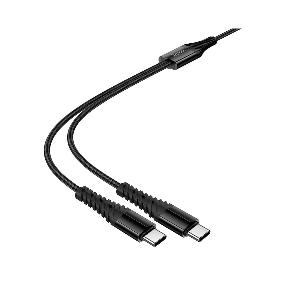 USB-C nabíjací kábel - 2 x USB-C HOCO X123, 10W, 1m, čierny