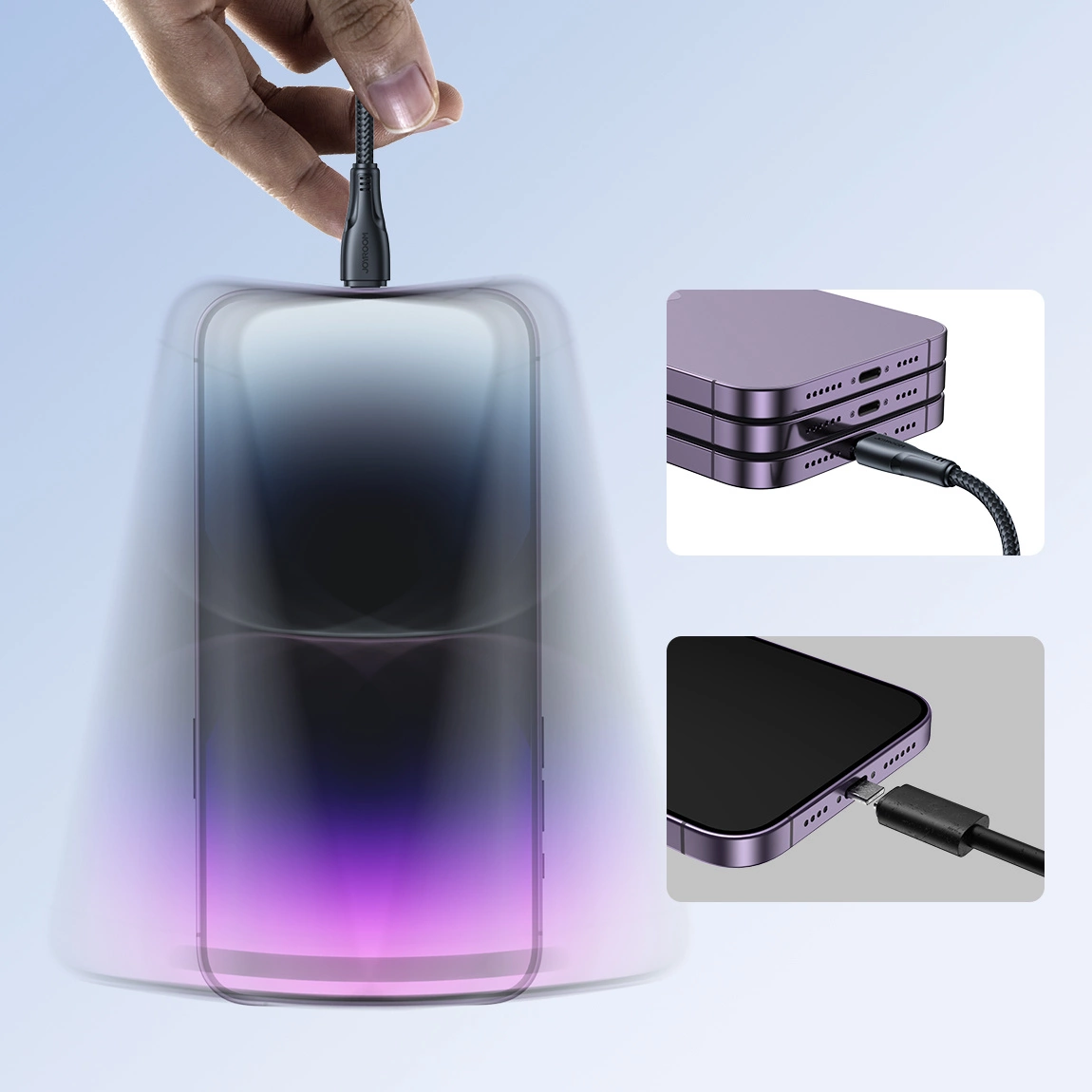 Dátový a nabíjací kábel USB-A - Lightning Joyroom S-A11, 18W, 1.2m, čierny