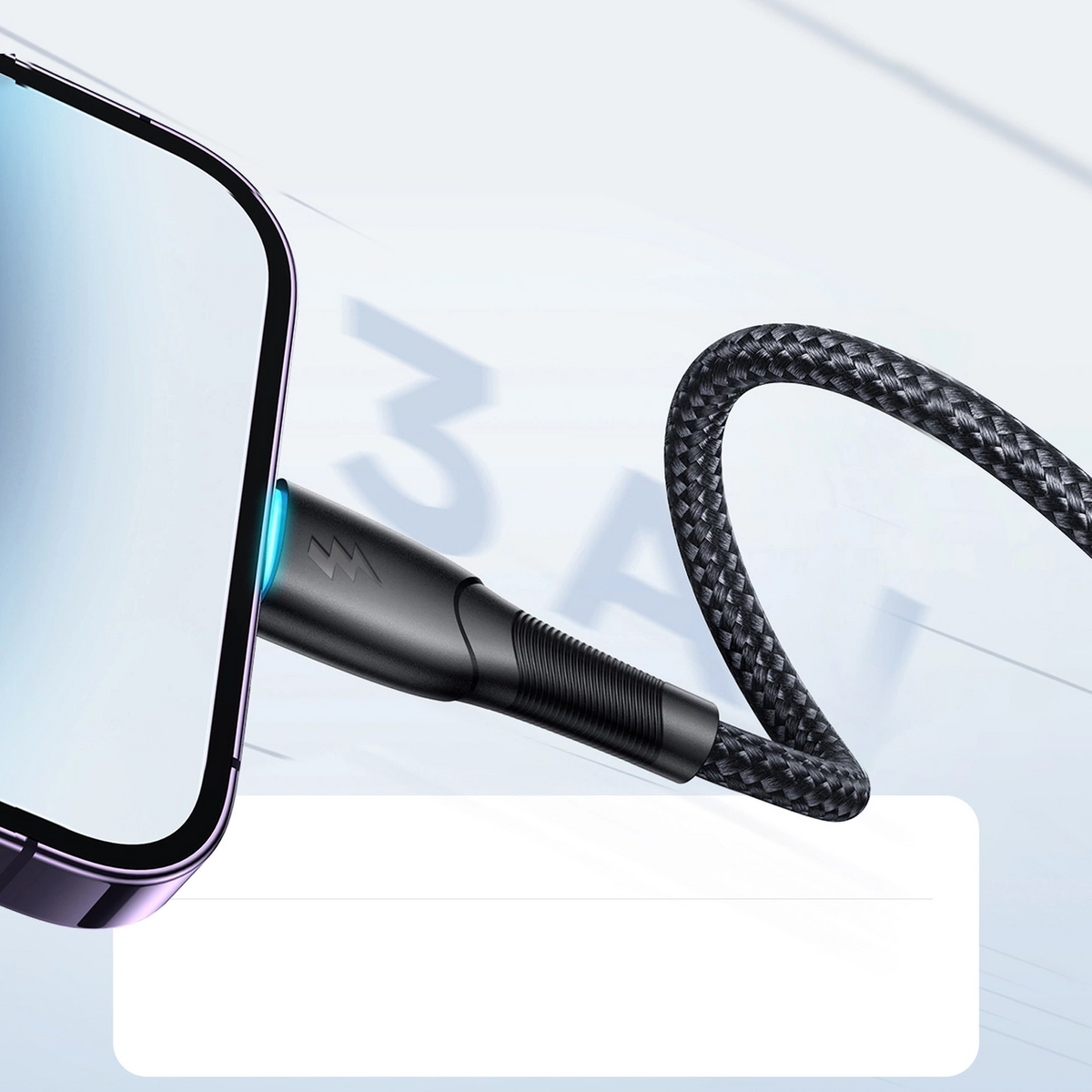 Dátový a nabíjací kábel USB-A – Lightning Joyroom SA32-AL3, 18 W, 1 m, čierny