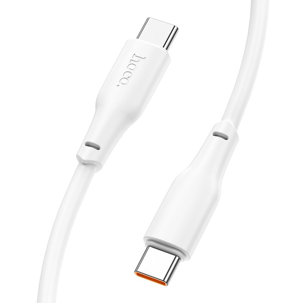 Dátový a nabíjací kábel USB-C - USB-C HOCO X93 USB-C, 100 W, 2 m, biely