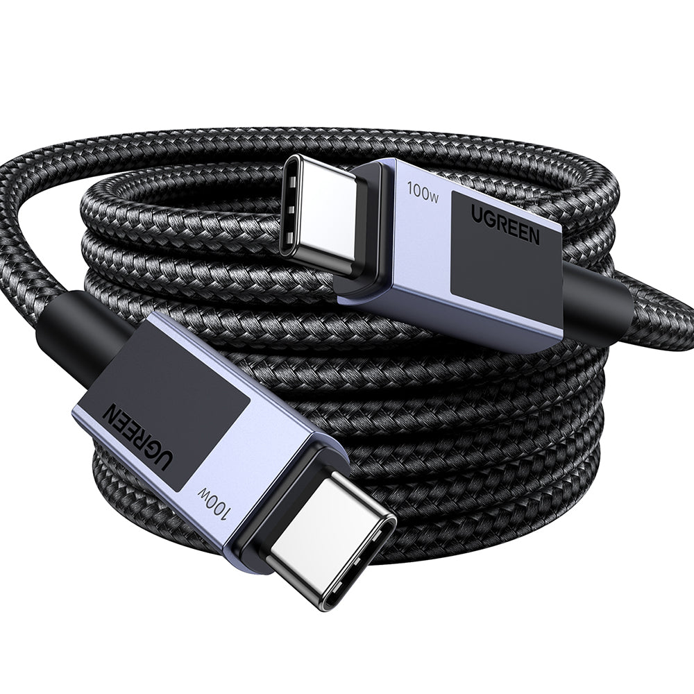 Dátový a nabíjací kábel USB-C - USB-C UGREEN L512, 100W, 3m, Sivý