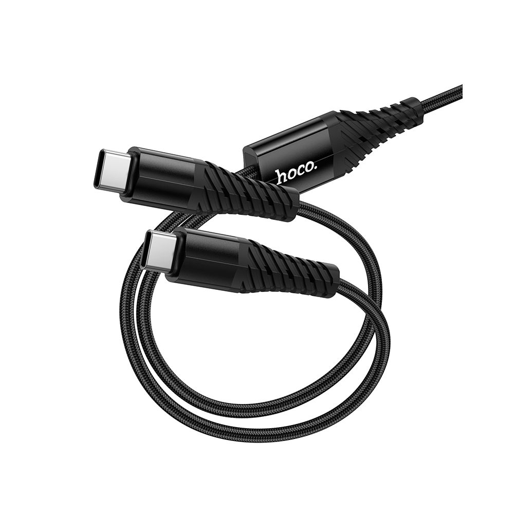 USB-C nabíjací kábel - 2 x USB-C HOCO X123, 10W, 1m, čierny