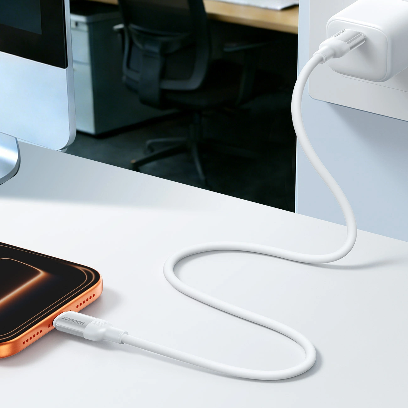 Dátový a nabíjací kábel USB-C - USB-C Joyroom S-A62 Lively, 60W, 1,2 m, biely