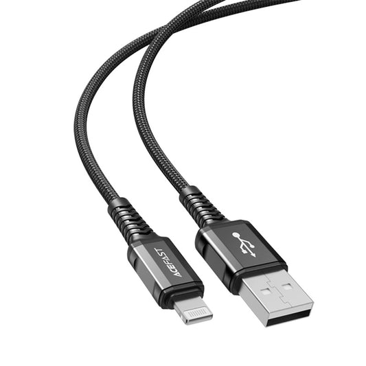 Dátový a nabíjací kábel USB-A - Lightning Acefast C1-02, 18W, 1.2m, čierny