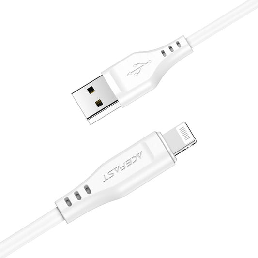 Dátový a nabíjací kábel USB-A - Lightning Acefast C3-02, 18W, 1.2m, Biela