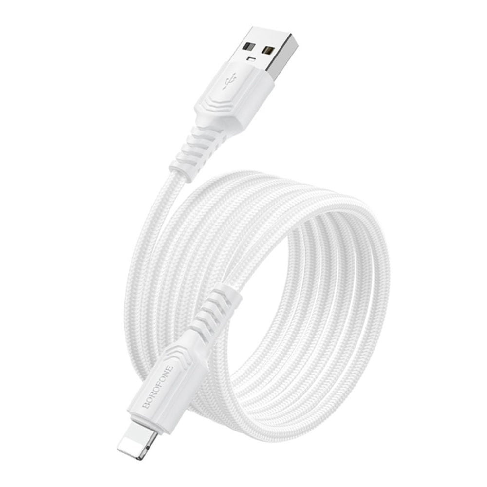Dátový a nabíjací kábel USB-A - Lightning Borofone BX116 Certain, 18W, 1m, čierny