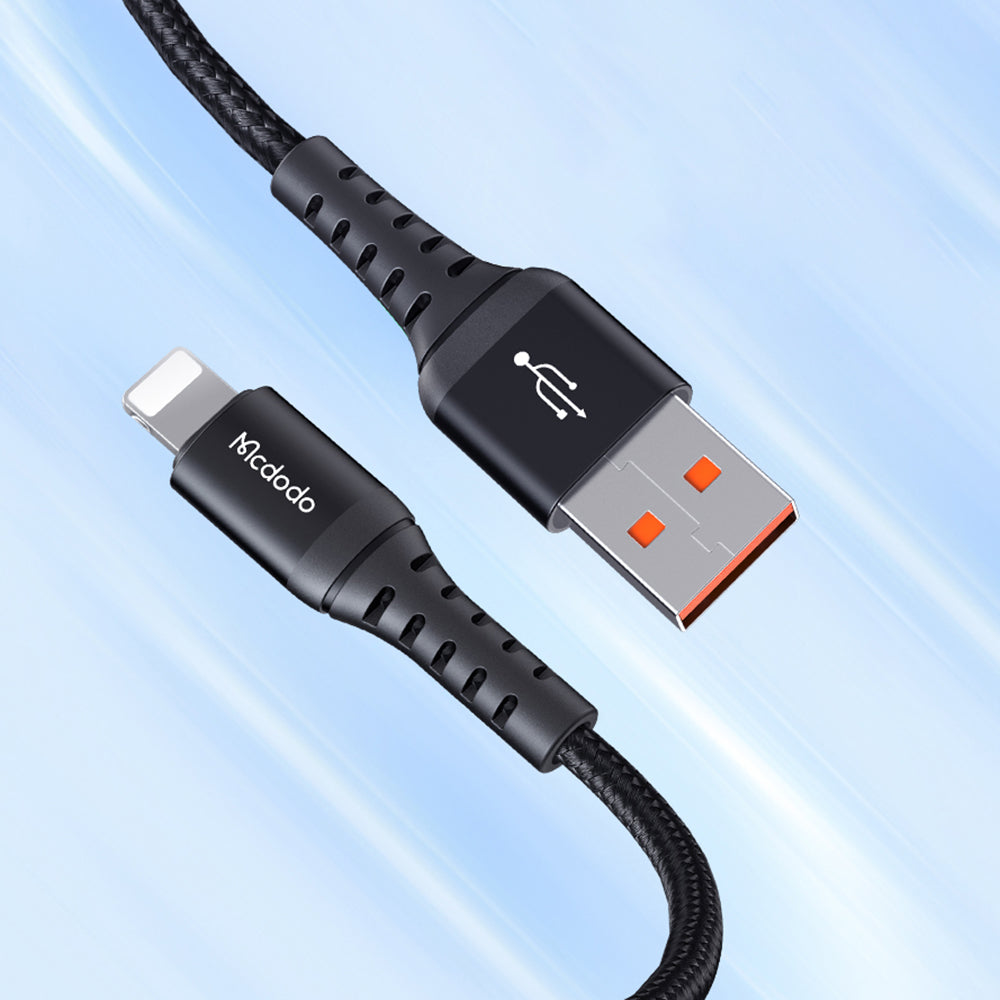 Dátový a nabíjací kábel USB-A - Lightning McDodo CA-2261, 18W, 1m, čierny