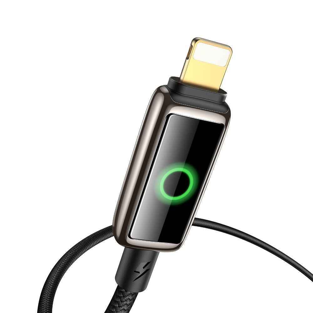 Dátový a nabíjací kábel USB-A - Lightning McDodo CA-6590 Auto Power Off, 18W, 1.2m, čierny