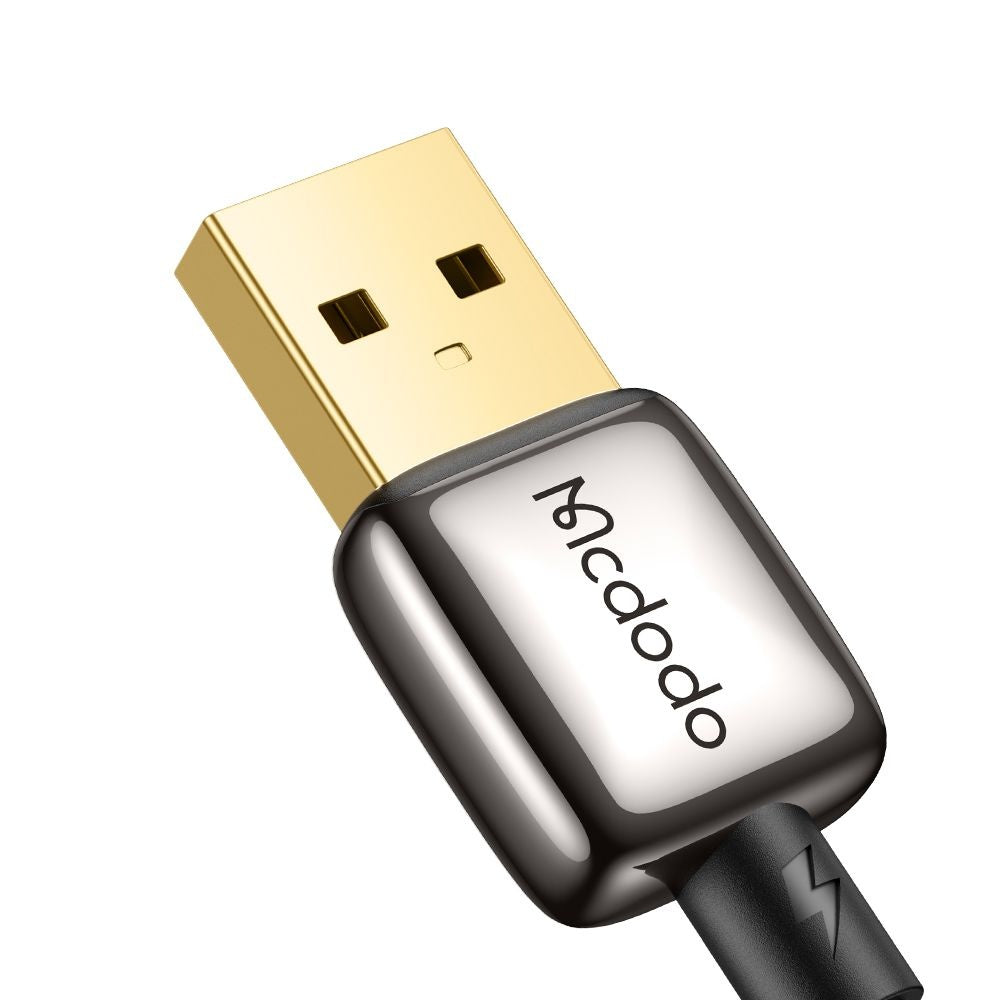 Dátový a nabíjací kábel USB-A - Lightning McDodo CA-6590 Auto Power Off, 18W, 1.2m, čierny