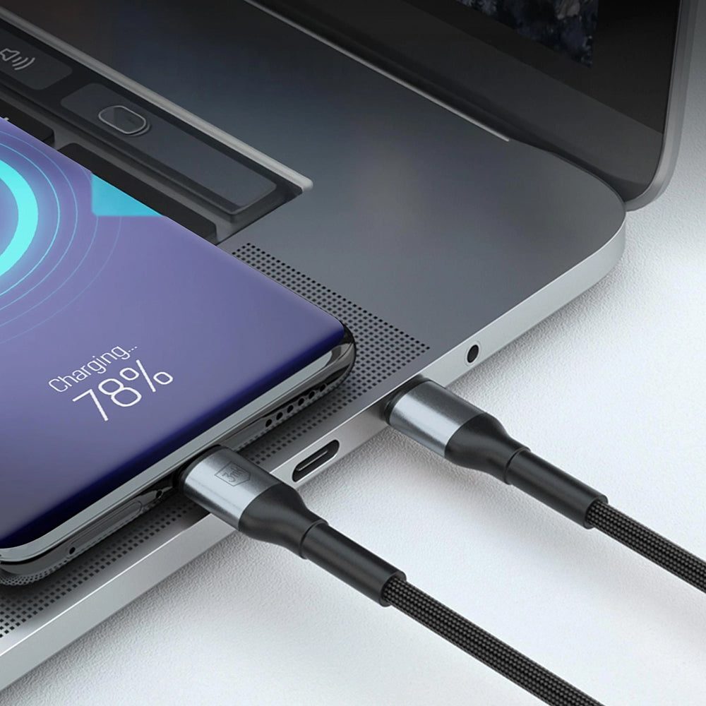 Dátový a nabíjací kábel USB-A - USB-C 3MK Hyper N, 18W, 2m, čierny