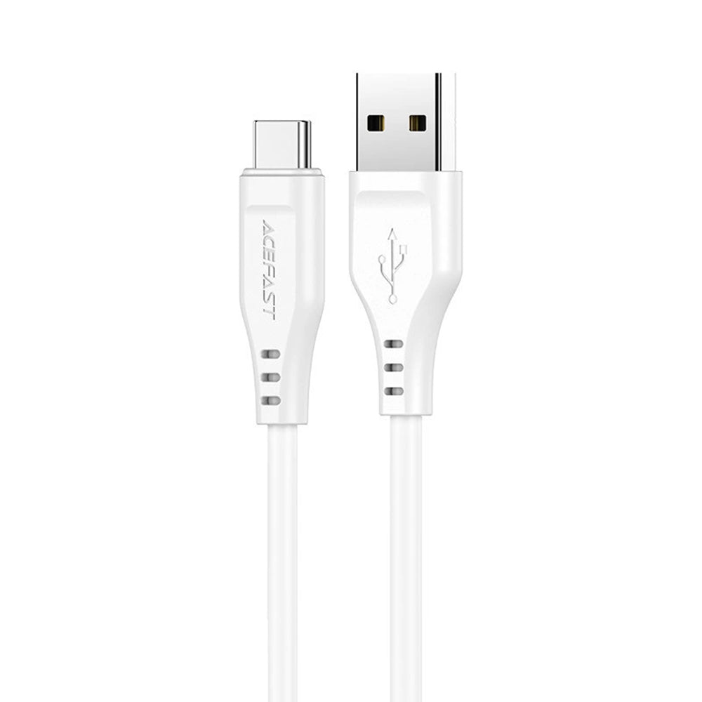 Dátový a nabíjací kábel USB-A - USB-C Acefast C3-03, 60W, 1.2m, Biela