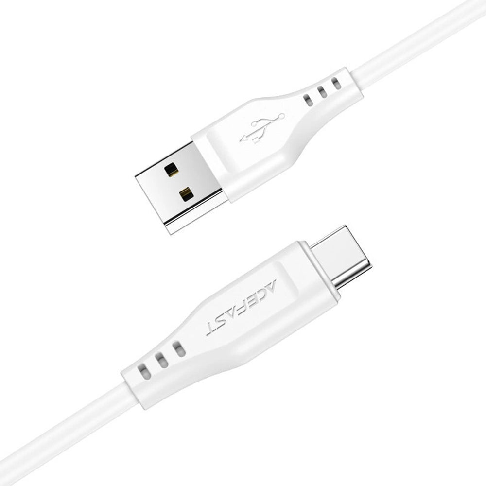 Dátový a nabíjací kábel USB-A - USB-C Acefast C3-03, 60W, 1.2m, Biela