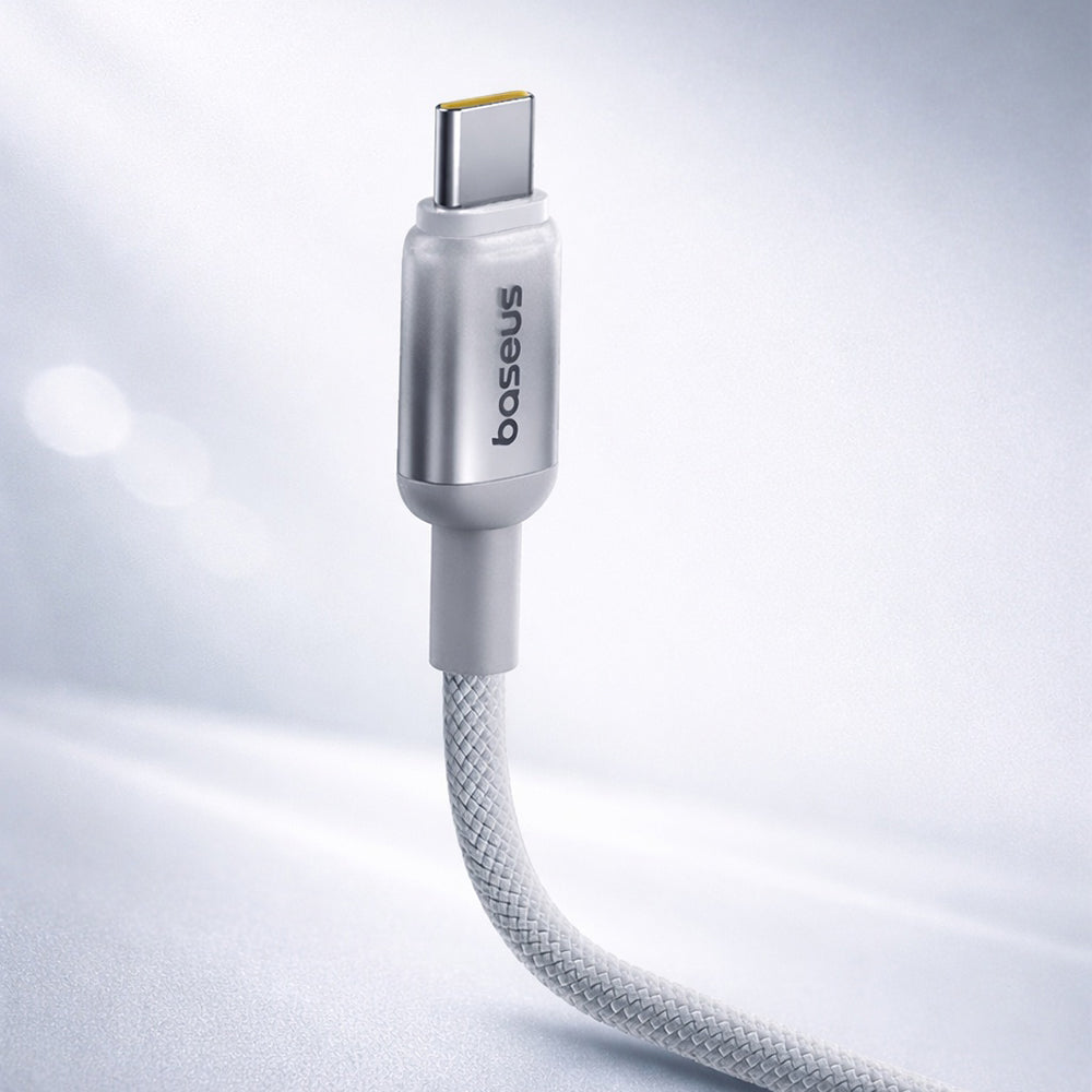 Dátový a nabíjací kábel USB-A - USB-C Baseus Discolor, 100W, 1m, Strieborný E0420803