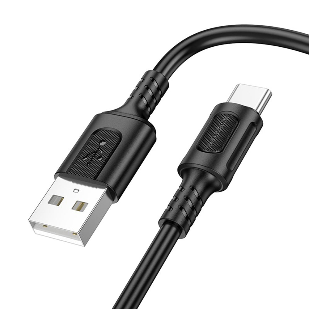 Dátový a nabíjací kábel USB-A - USB-C Borofone BX111 Feliz, 20W, 1m, čierny