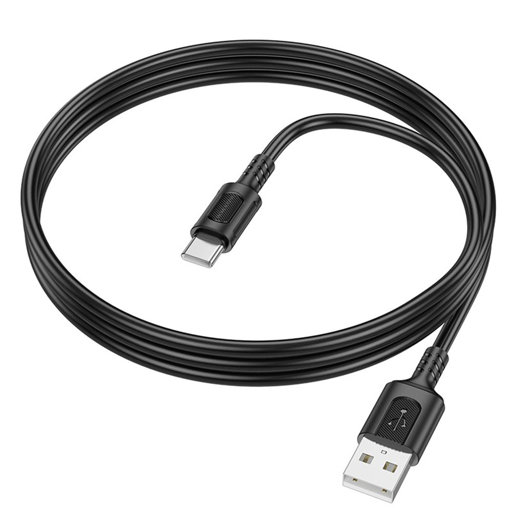 Dátový a nabíjací kábel USB-A - USB-C Borofone BX111 Feliz, 20W, 1m, čierny