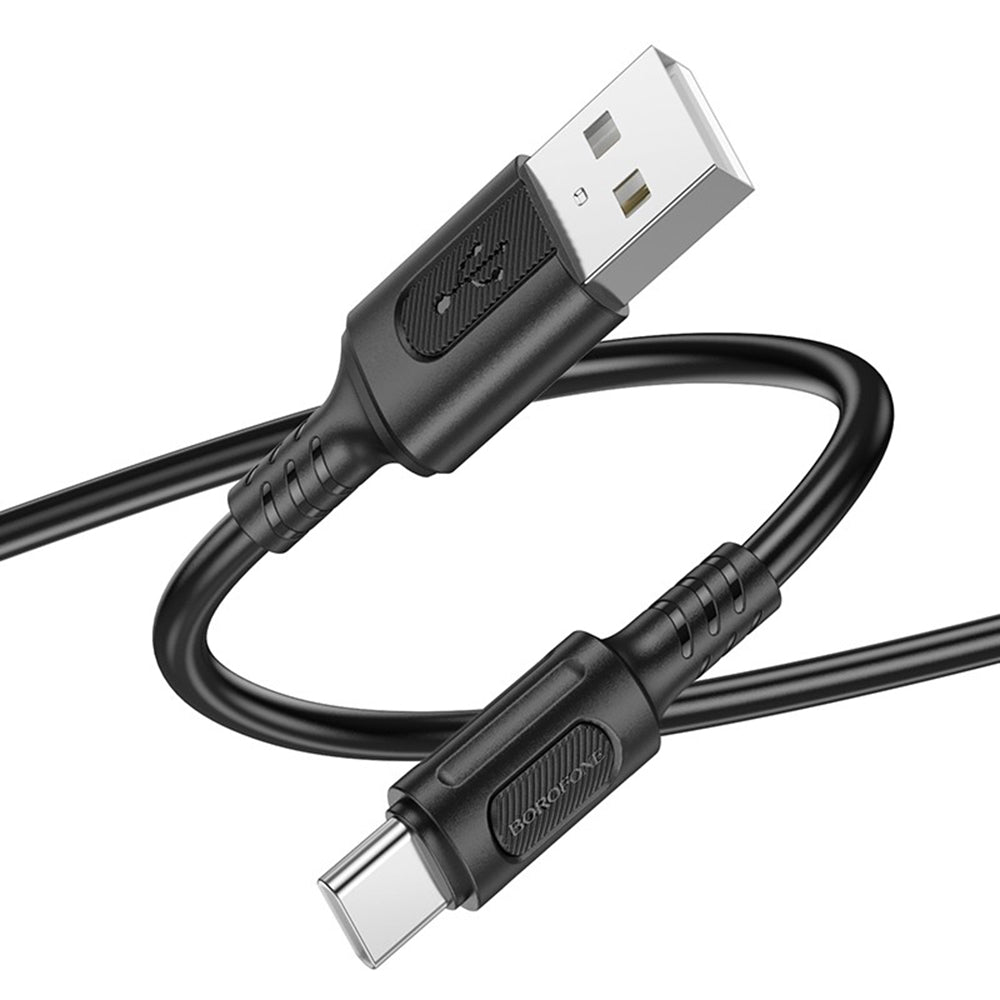 Dátový a nabíjací kábel USB-A - USB-C Borofone BX111 Feliz, 20W, 1m, čierny