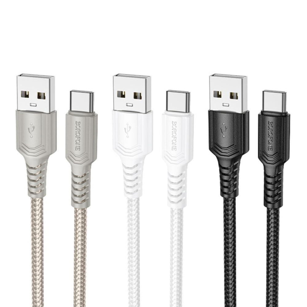 USB-A to USB-C Data and Charging Cable Borofone BX116 Certain, 18W, 1m, Black