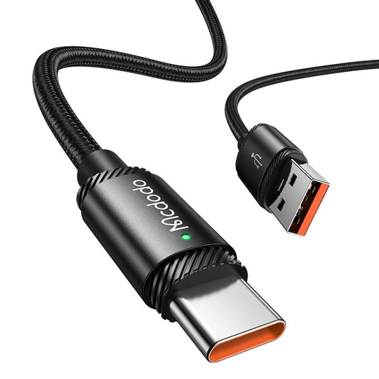 Dátový a nabíjací kábel USB-A - USB-C McDodo CA-4730, 120W, 1.5m, čierny