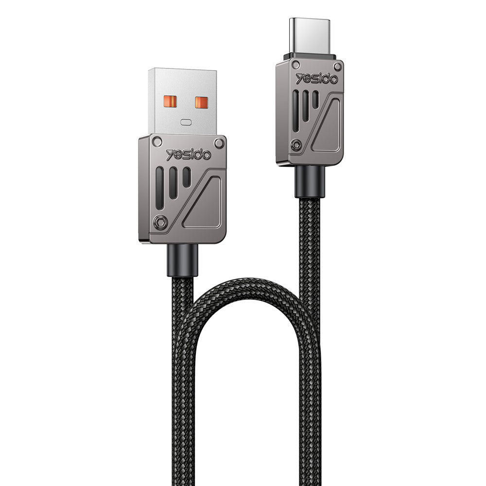 Dátový a nabíjací kábel USB-A - USB-C Yesido CA135C, 18W, 1.2m, Čierny