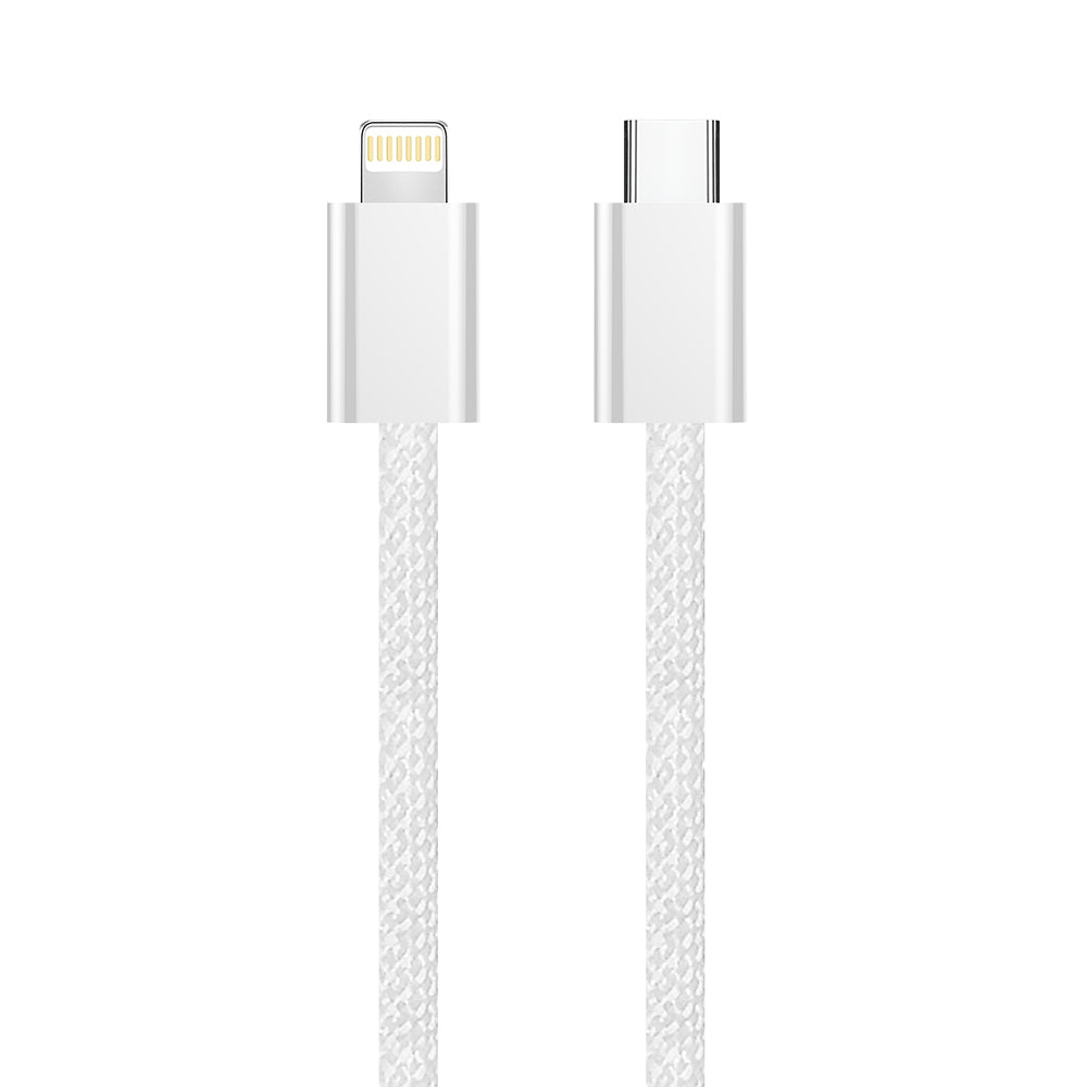 Dátový a nabíjací kábel USB-C - Lightning ColorWay CW-CBPDCL061, 27W, 1m, Sivý