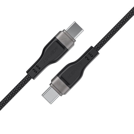 Dátový a nabíjací kábel USB-C - USB-C Acefast C11-03, 60W, 1.2m, čierny