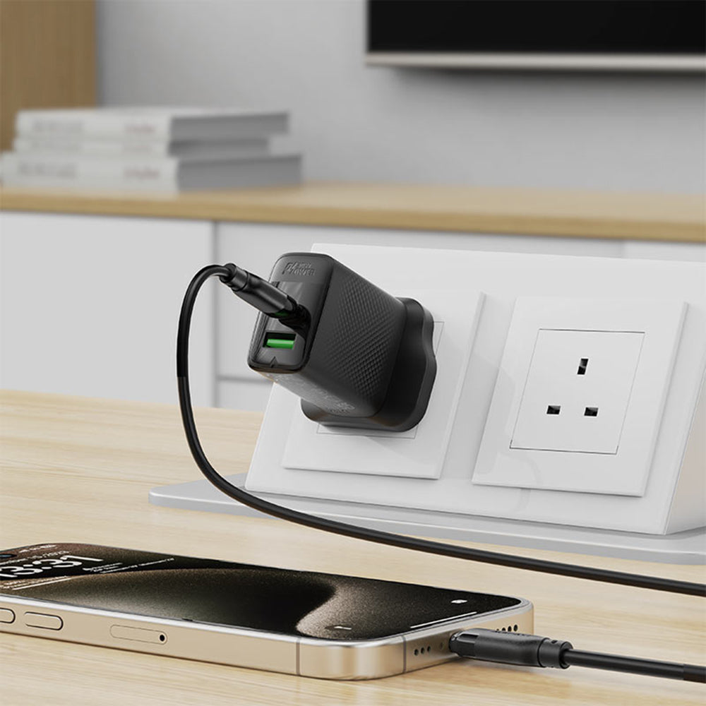 Dátový a nabíjací kábel USB-C - USB-C Acefast C16-03, 60W, 1.2m, čierny