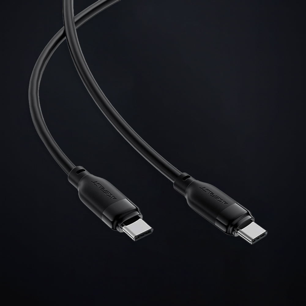 Dátový a nabíjací kábel USB-C - USB-C Acefast C16-03, 60W, 1.2m, čierny