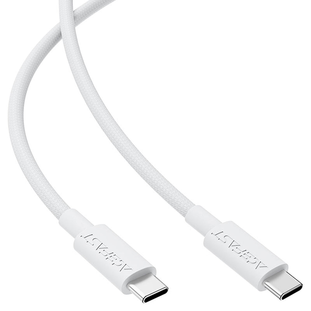 Dátový a nabíjací kábel USB-C - USB-C Acefast C18-03, 60W, 1.2m, Biela