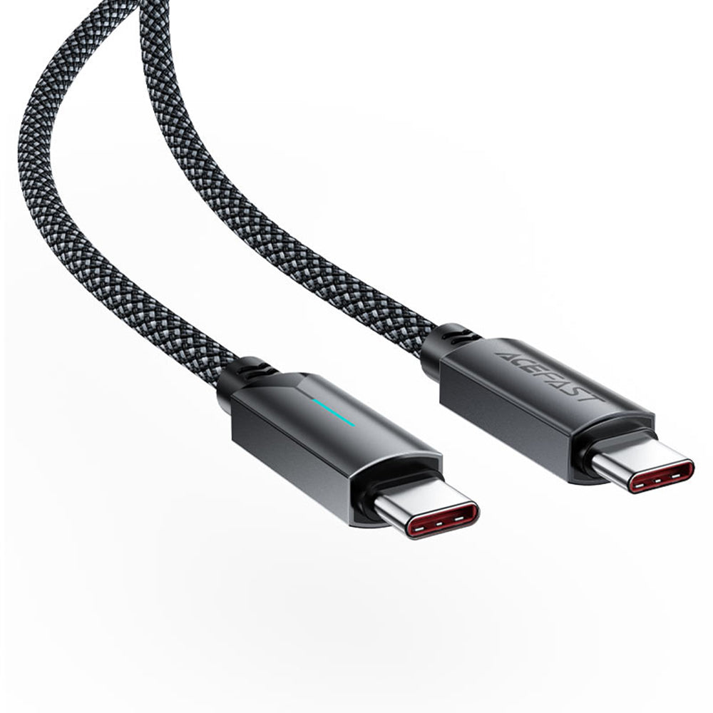 Dátový a nabíjací kábel USB-C - USB-C Acefast C19-03, 60W, 1.2m, čierny