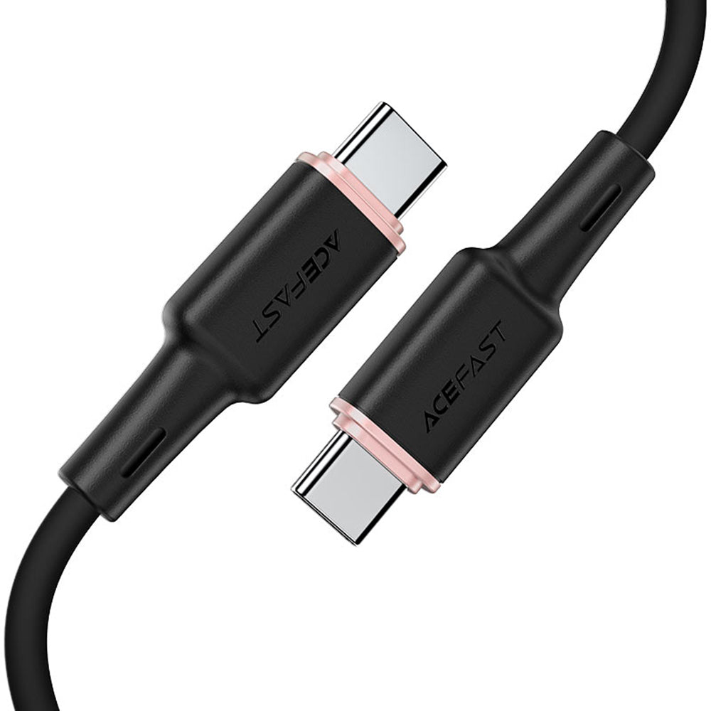 Dátový a nabíjací kábel USB-C - USB-C Acefast C2-03, 60W, 1.2m, čierny