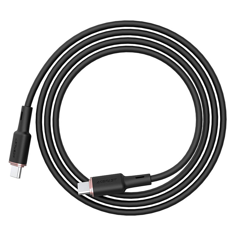 Dátový a nabíjací kábel USB-C - USB-C Acefast C2-03, 60W, 1.2m, čierny