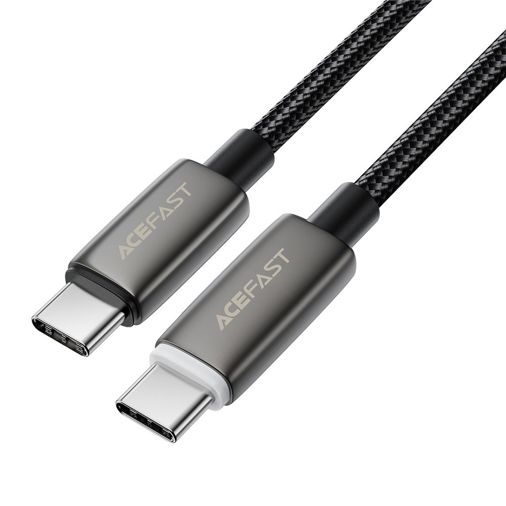 Dátový a nabíjací kábel USB-C - USB-C Acefast C23-03, 60W, 1.2m, čierny